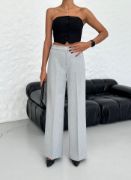Yüksek Bel Straight Fit Palazzo Pantolon resmi